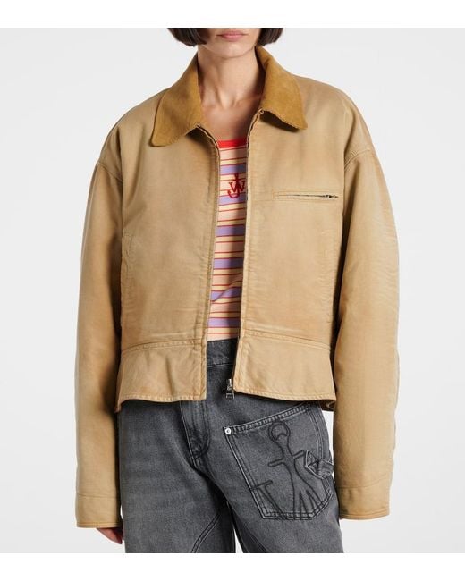 J.W. Anderson Natural Jacke Aus Baumwolle