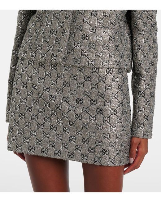 Gucci Gray Minirock Gg