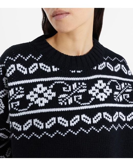 Pullover Fair Isle di Rohe in Black