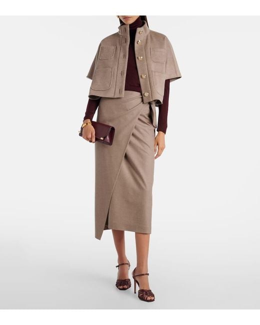 Capa De Cachemir Max Mara de color Natural