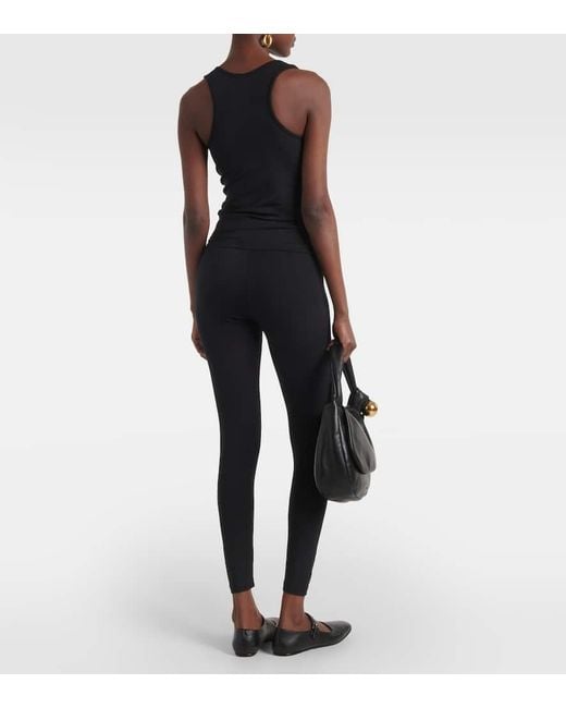 FFORME Black Pari Silk-Blend Jersey Tank Top