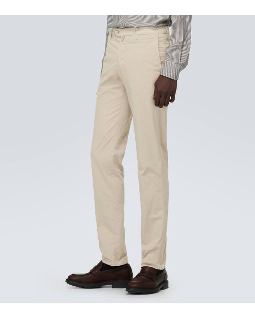 Chino en coton melange Kiton pour homme en coloris Natural