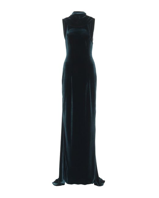 Monique Lhuillier Multicolor Stretch-velvet Gown