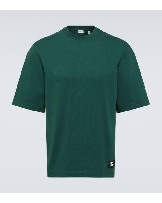 Burberry Green Cotton Jersey T-shirt for men