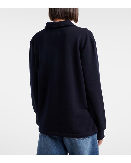Citizens of Humanity Blue Vintage Fleece Polo Sweater