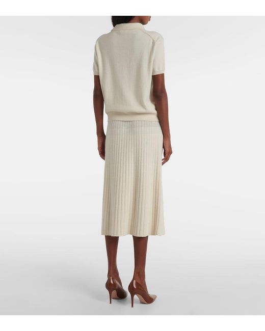 Loro Piana Natural Cashmere Polo Shirt