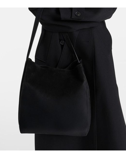 Aesther Ekme Black Sac Supple Suede Tote Bag