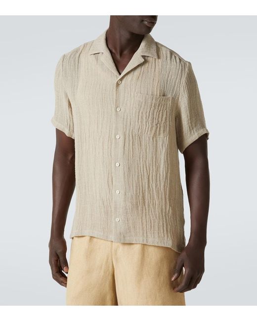 Camicia di LeKasha in Natural da Uomo