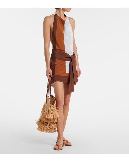 Amanu Brown Kiwayu Leather Thong Sandals