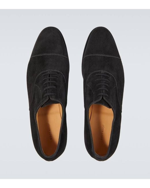 Derbies City Ii En Daim John Lobb pour homme en coloris Black