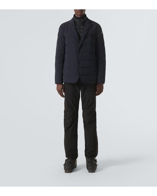 Fusalp Blue Alban Down-Paneled Blazer for men