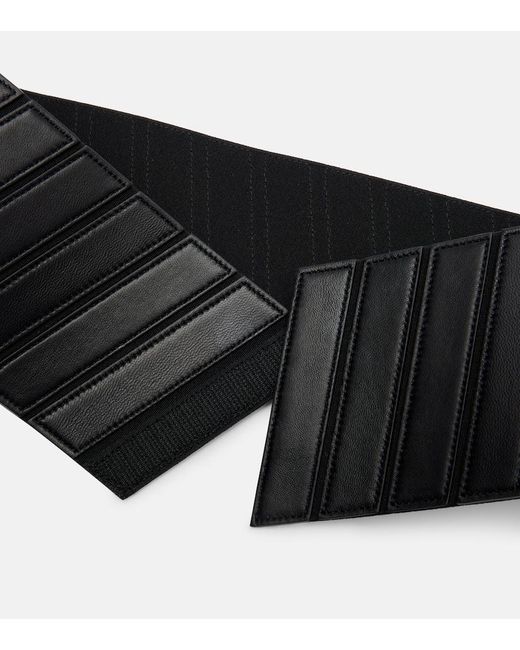 Alaïa Black Leather Belt