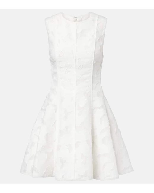 Jonathan Simkhai White Minikleid Sylvia Aus Jacquard