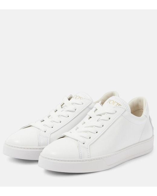 Tod's White Leather Sneakers