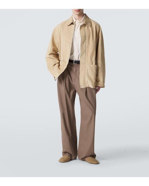 The Row Natural Vilmo Suede Jacket for men