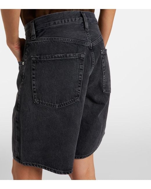 Citizens of Humanity Blue Ayla Denim Bermuda Shorts