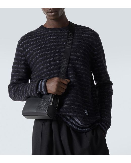 Borsa A Tracolla Anagram Mini di Loewe in Black da Uomo