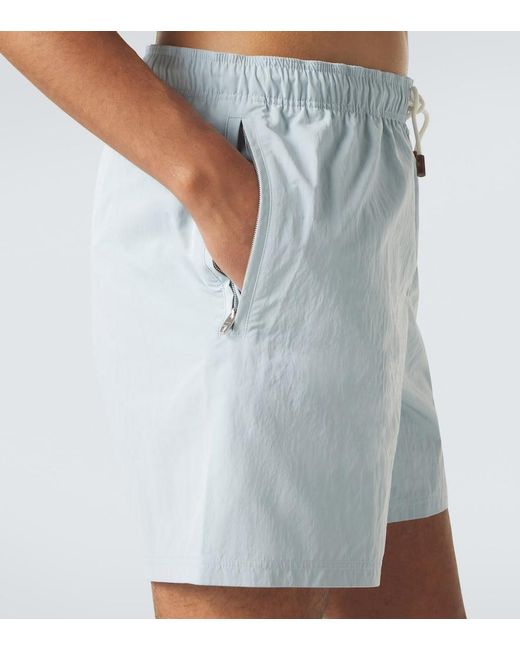 Umit Benan Blue Antibes Swim Trunks for men