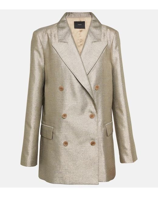 Joseph Natural Chapone Metallic Oversized Blazer