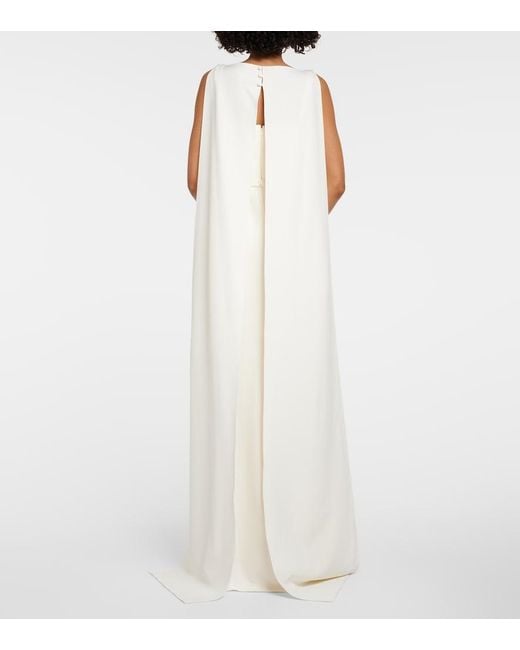 Safiyaa White Bridal Ginevra Embellished Gown
