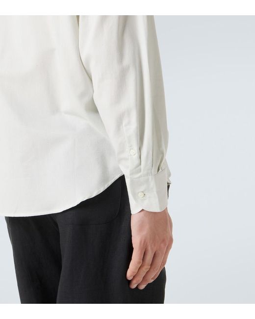 STÒFFA White Cotton And Silk Shirt for men