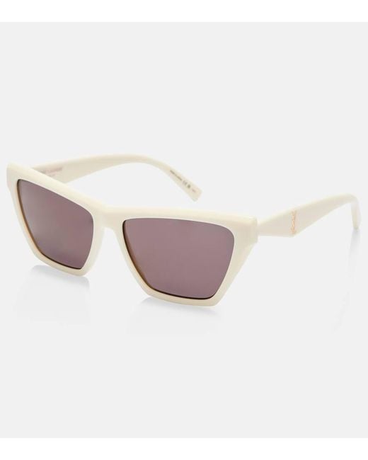 Saint Laurent Brown Eckige Sonnenbrille Sl M103