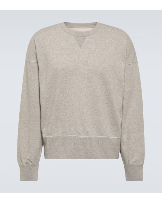 Sweat-shirt Court Sweat en coton melange Visvim pour homme en coloris Gray