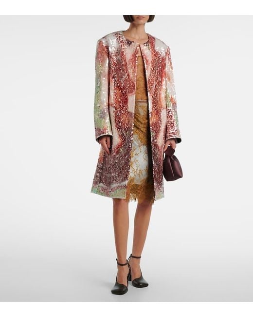 Top De Encaje Con Seda JACQUES WEI de color Natural