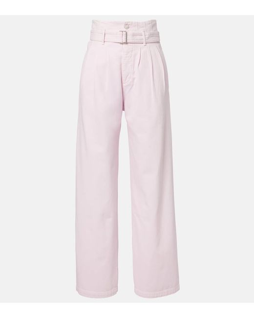 X Maria Mcmanus Jeans Anchos Con Cinturon Agolde de color Pink
