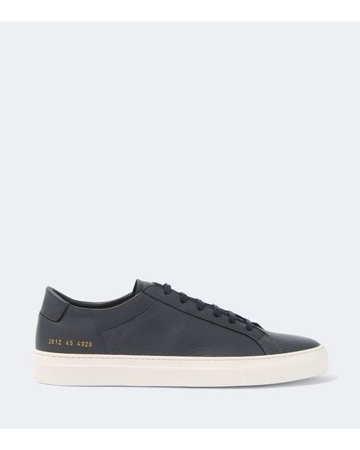 Common Projects Blue Original Achilles Leather Sneakers for men