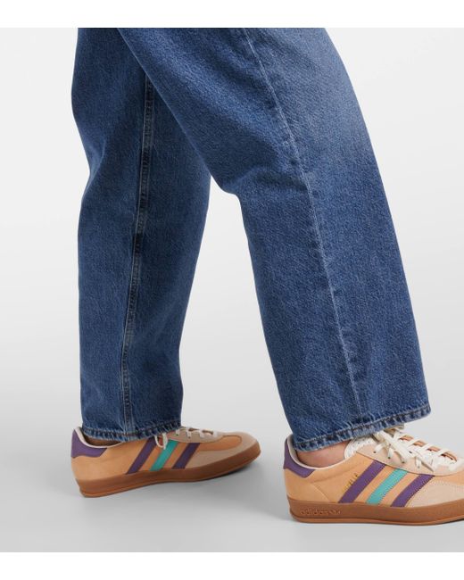 Agolde Blue Criss Cross Wide-leg Jeans