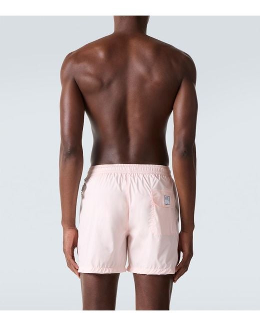 Fedeli Pink Madeira Swim Trunks for men