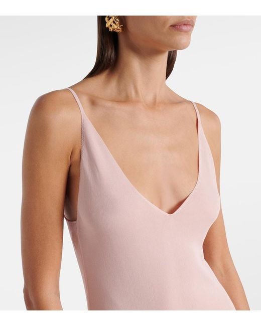 Altuzarra Pink Odie Knitted Maxi Dress