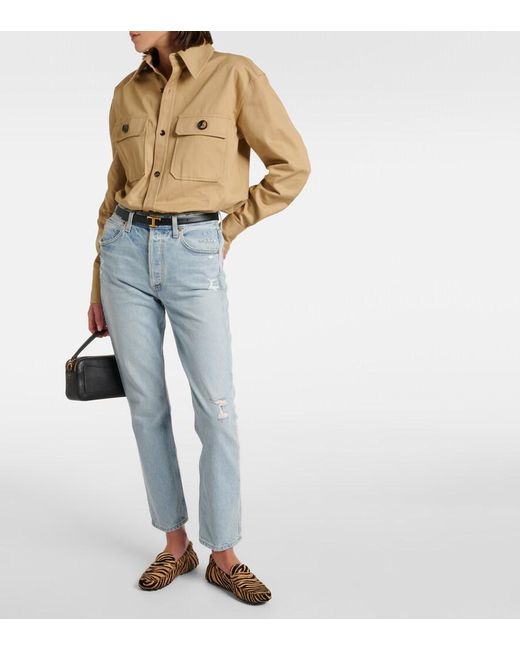 Tod's Natural Gommino Calf Hair Driving Shoes