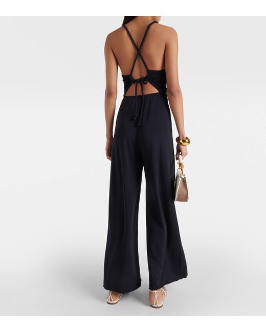 ERES Aretha cropped gathered stretch-jersey jumpsuit