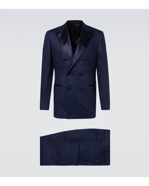 Brunello Cucinelli Anzug Aus Leinen in Blue für Herren
