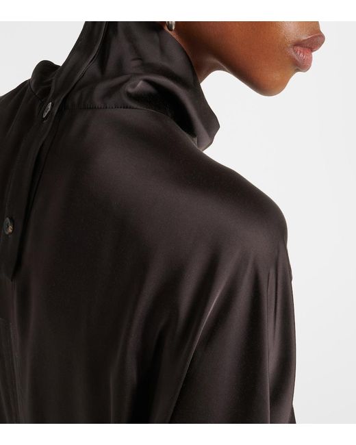 Rick Owens Black Jumbo Turtleneck Top