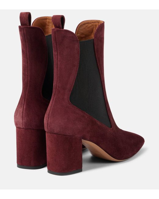 Paris Texas Red Anja 70 Suede Ankle Boots