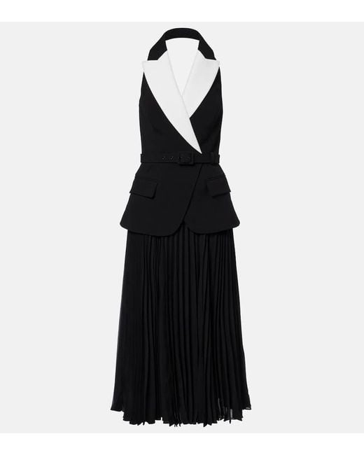 Rebecca Vallance Black Midikleid Emma