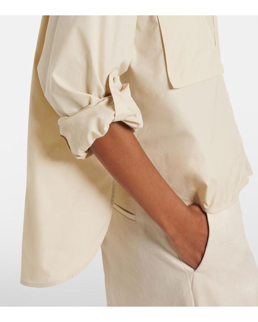 Max Mara Natural Tenue Cotton Poplin Shirt