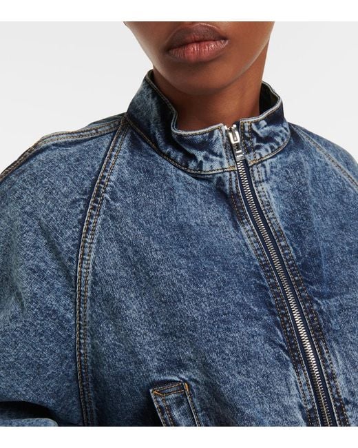 Alaïa Blue Denim Jackets