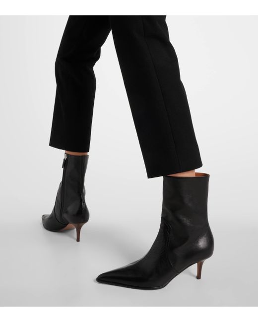 Paris Texas Black Ashley 65 Leather Ankle Boots