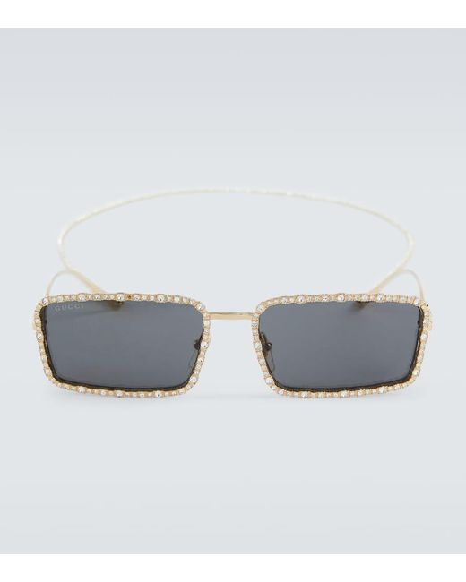 Gucci Verzierte Sonnenbrille in Gray für Herren