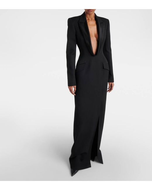 Alexander McQueen Black Long Jacket Dress