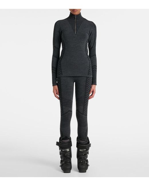 Fusalp Gray Seamela High-Rise Technical Leggings