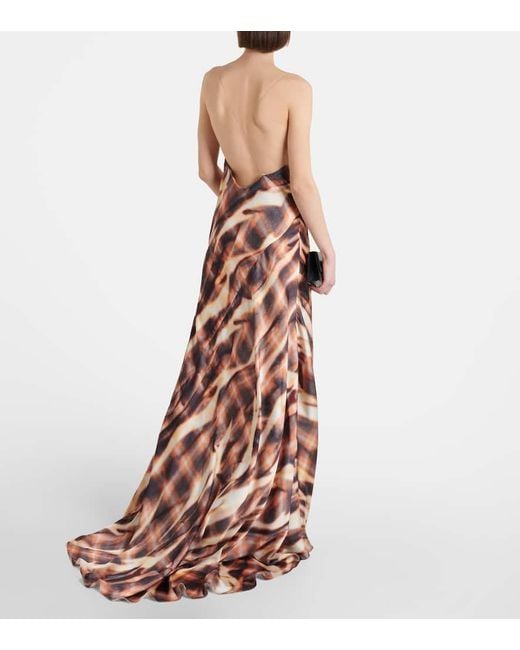 Y. Project Metallic Printed Gown