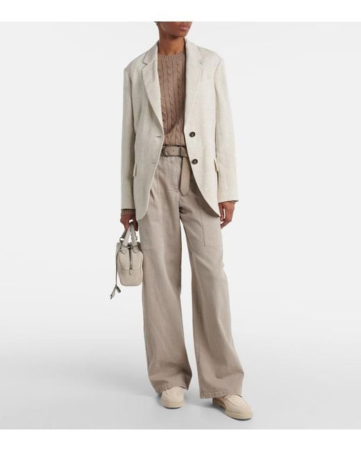 Brunello Cucinelli Natural Flat Shoes