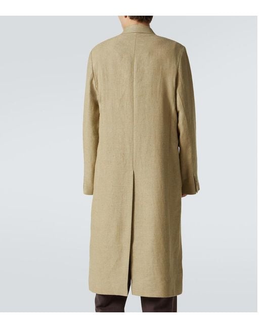 Our Legacy Mantel Robe Aus Leinen Und Seide in Natural für Herren