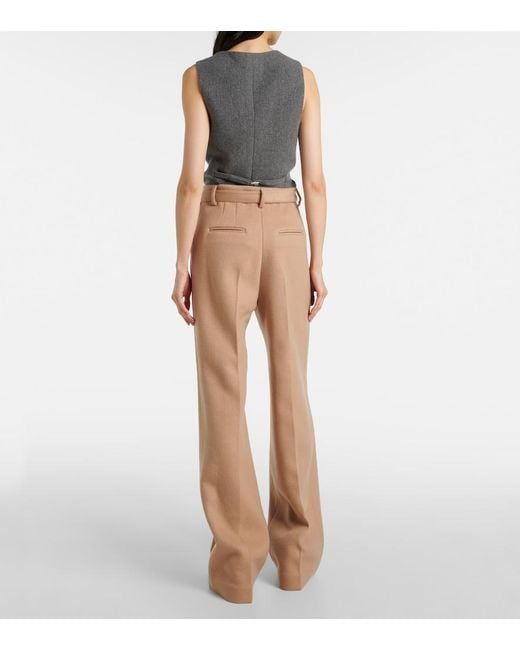 Gabriela Hearst Natural Norman Cashmere Straight Pants