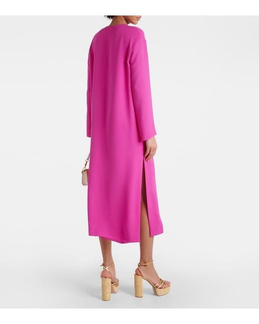 Valentino Pink Vgold Silk Kaftan